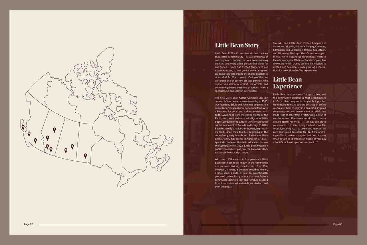 Little Bean Annual Report story page